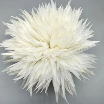 1000pcs/veľa 5-8 palcový biele špicaté kuracie pierko ornamenty zdobia dream catcher spp kvet corsage DIY farba peria