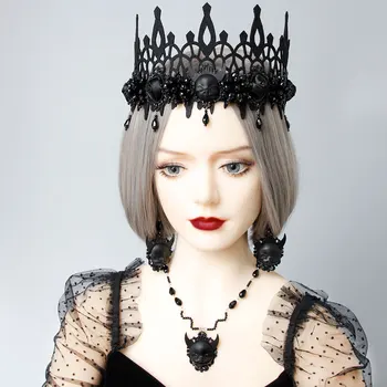 Nové dámske Šperky Gotickom Štýle Demon Smrti Prehnané Čierne Náušnice Halloween Darčeky Kúzlo Štýlový Osobnosti Cosplay Čarodejnice