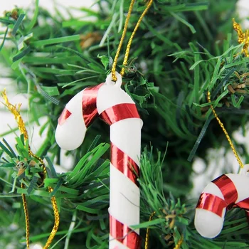 12pcs Nový Rok Vianočný Stromček Visí Candy Cane Barlu Ozdoby Noel Vianočný Strom Decor Vianočné Dekorácie pre Domov ozdoby