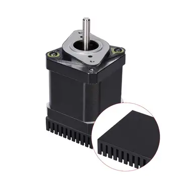 2 ks Čierny Radiátor Hliníkový Chladič Motora Extrudovaný Profil Odvod Tepla Elektronické Chladič pre 42 stepper motor 3D Tlač