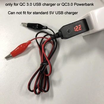 QC3.0 USB 5V 6V 8.4 V, 12V AA AAA Batéria 9V Kvapiek Môže Nahradiť 4-8pcs AA AAA Batérie Nastavenie Napätia Kábla