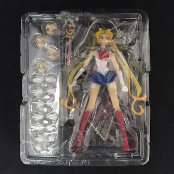 Anime Postavy Sailor Moon Tsukino Usagi Pohyblivé Hračky Obrázok Hračka Sada Prídavného Sailor Moon Akcie Obrázok Modelu Bábika Darček
