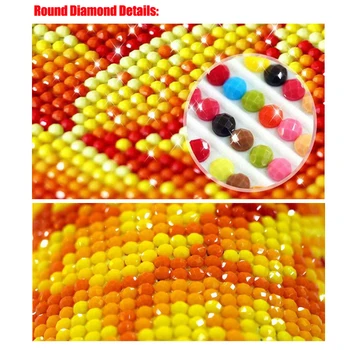 5D DIY Diamond Maliarske Práce Vyšívanie Diamond Výšivky Resinstone Diamond Cross Stitch Mozaiková Výzdoba Hnedý Kôň