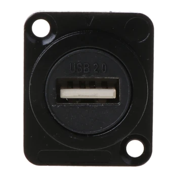 Kovové USB B Typ Samica Socket USB Typu Female Zásuvka Panel Mount Adaptér