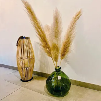 40# Pšenica Prírodné Sušené Kvety Pšenice Pre Domáce Dekorácie Kvet Usporiadanie Lagurus Ovatus Reálne Sušené Kvety Pšeničnej Trávy