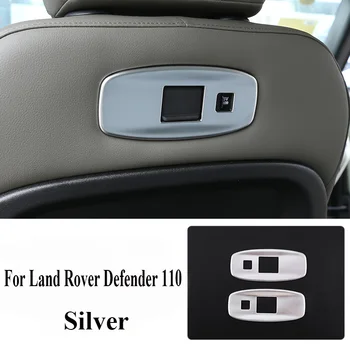 2 ks Pre Land Rover Defender 110 2020 ABS Chrome Zadnom Sedadle USB Port Panel Rám Orezania Pre LR Defender 90 Auto Interiérové Doplnky