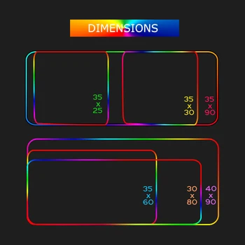 Mapa sveta RGB Herné Podložka pod Myš s LED Rainbow Podsvietené Veľké Počítač Mousepad Podsvietenie Mause Pad Klávesnice Stôl Mat