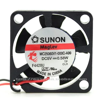 SUNON MC25060V1-000C-A99 DC 5V KLESÁ: 0,58 W 25x25X6mm Server Chladiaci Ventilátor