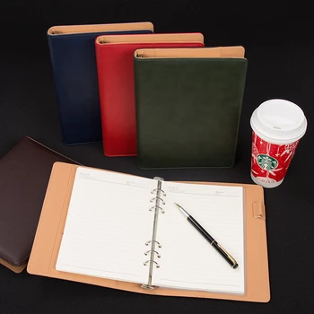 A5 Looseleaf Notebook Tvorivé Denník Kožené Kancelárske Potreby Notebook Office Zahusťovanie Notebook Osobnosti Jednoduchosť Notebook