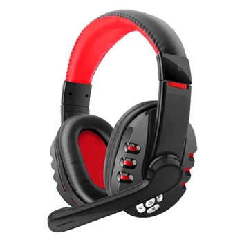 Bezdrôtový Bluetooth hlavový most cez Ucho Headset 3D Stereo Bass Zníženie Hluku Herné Headset s Mikrofónom pre PS4 PC Gamer