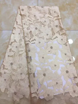 Najnovšie Afriky Šnúrky Tkaniny Vyšívané Vysokej Kvality francúzskej Čipky korálky Textílie Lacné Nigérijský Čistý tylu Čipky Textílie ML7256