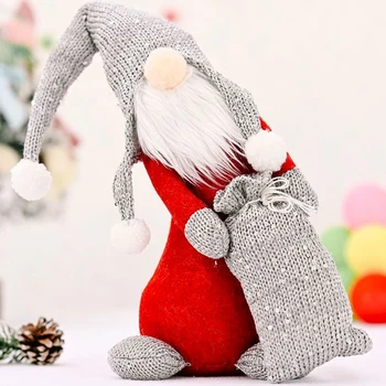 Vianočné Anonymný Krivý Krku Švédsky Tomte Gnome Ozdoby Domova
