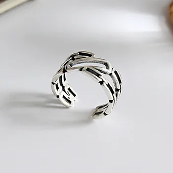 2019 Retro Irregular 925 Sterling Silver Rings Open Rings Jewelry Wholesale
