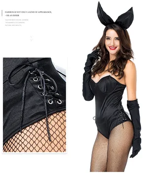 Nový Príchod Sexy Bielizeň Bunny Trikot Kombinézu Nastaviť Catwomen Cospaly Bunny Dievča Zdobiť Roztomilý Zajačik Kostým pre Úlohu Hrá