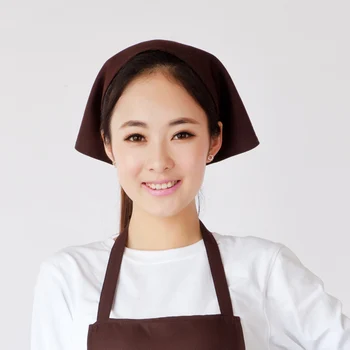 (10pcs/lot)Južná Kórea hotelovej reštaurácii práci v kuchyni šatku Japonský servírka šatku kuchár klobúk trojuholník uterák