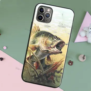Bass Fishing Pstruh dúhový puzdro Pre iPhone 7 8 Plus XR X XS MAX 11 12 Pro Max mini 6S 5S SE 2020 Kryt Coque