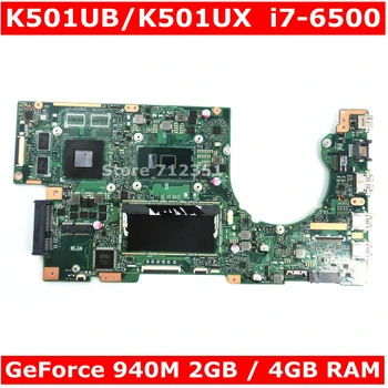 K501UB i7-6500 CPU GT940M 2GB VRAM 4 gb RAM Doske REV 2.0 Pre ASUS K501UX K501UB K501U notebook doske Testované