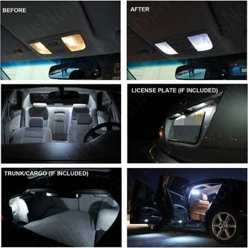 Interiérové Led osvetlenie Pre Honda accord 2003-2007 13pc Led Svetlá Pre Autá osvetlenie auta automobilových žiaroviek Canbus