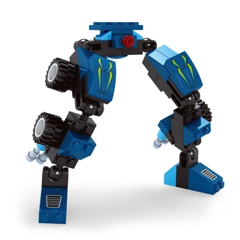 AUSINI Modrá Nákladné Auto Stavebných Blokov Deformovateľné Robot Hračky pre Deti Model Tehly Nastaviť urob si sám Tvorca Autor Deti Playthings