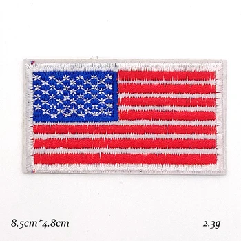 Spojené Štáty USA Vlajky, Samolepky Osobnosti Výšivky Odznaky Žehlička na Patch pre Oblečenie DIY, Aby Amerika Skvelé Opäť Nášivka