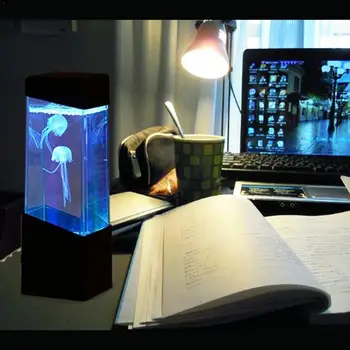 Medúzy LED Nočné Svetlo Elektrické Animovaný Medúzy Čítanie Modernej Zmena colorTable Lampa