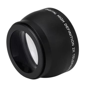 52mm 2X nification teleobjektívu pre Nikon AF-S 18-55mm 55-200 mm Objektív Fotoaparátu
