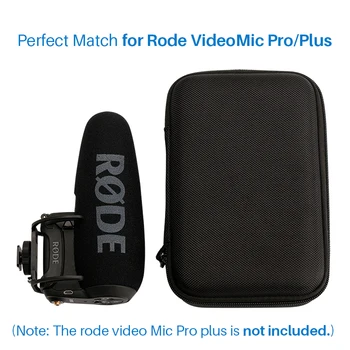 Ulanzi Mikrofón Príslušenstvo Ochrana Skladovanie Prípade Box pre Rode VideoMic Pro Plus On - Fotoaparát, Mikrofón Pevný Cestovné puzdro Taška
