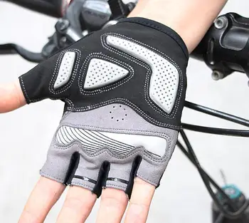 GUB 2099 bicykel na pol prsta rukavice s gél muž žena letné krátke rukavice unisex