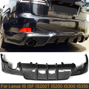 Carbon Fiber Zadný Difúzor Pery Spojler pre Lexus JE ISF Sedan 4 Dvere IS200T IS250 IS300 IS350 13-16 dual výfukových jeden výstup