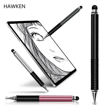 HAWKEN Univerzálny 2 v 1 dotykové Pero na Kreslenie Tablet Perá pre Kapacitný Displej Dotykové Pero pre Mobilné Telefón Android Smart Ceruzka