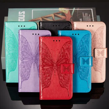 3D Butterfly Plastický Kožené puzdro Pre Sony Xperia 8 20 2 L4 L3 5 XZ5 Magnet Peňaženky Flip Telefónu puzdro Fundas Coque