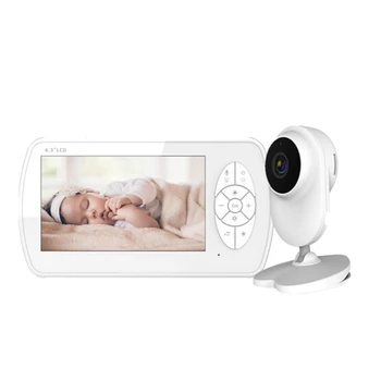 Baby Monitor Bezdrôtová Bezpečnostná Kamera 4.3 Palcový Sn Baby Monitor s rozlíšením 1080P Kamera pre Dieťa Staršie