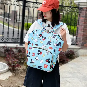 Disney nové deti aktovka dievčatá kórejský batoh, veľká kapacita batoh cestovná taška cartoon Mickey
