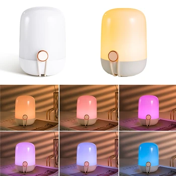 Kreatívne Prenosné LED Stolná Nočné Svetlo Domov Spálňa Posteli Ploche Stmievateľné USB Lampa stolná Lampa