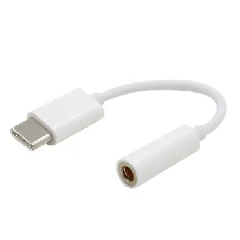 Typ C Pre 3,5 mm Converter Adaptér USB-C Jack Slúchadlá Slúchadlá Káblom Audio Aux kábel Kábel Adaptéra