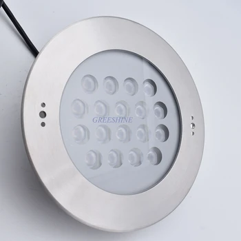 54W IP68 LED Bazén Lampa RGB Nehrdzavejúcej Ocele 316, 24V Podvodné LED Spot Light Prameň svetla, Farby nepremokavé 4pcs/veľa
