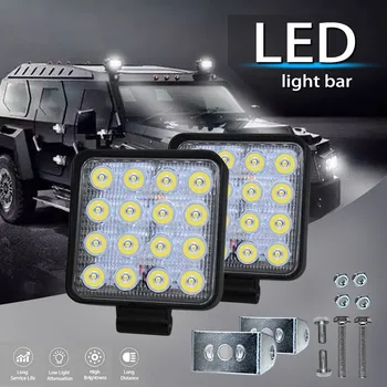 27W 42W 48W 4x4 LED Svetlo, Bar Worklight Off Road LED Žiarovka 12V Auto LED Pracovné Svetlo Pre Automobilový ATV Truck Vlak, Auto Light