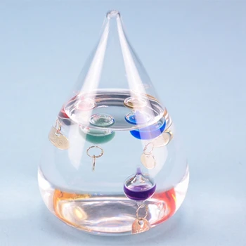 Galileo Teplomer Kvapka Vody Predpoveď Počasia Fľašu Kreatívny Dekorácie Darček K Narodeninám Deti Hračka