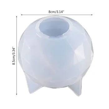Dekoratívne epoxidové Živice Formy Transparentné Crystal Ball Odlievanie Silikónové DIY Plesne X7YC