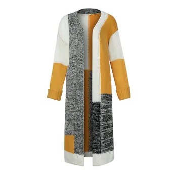 2020 Módne kórejských žien zimný kabát vlna cardigan farbou bat bunda, sveter dlhé voľné hrubý kabát neurčená