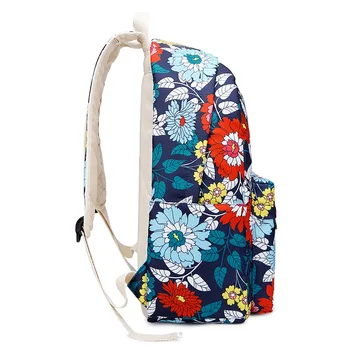 3ks kvetinové dievčatá školský batoh deti školské tašky nastaviť čínsky štýl, pero, ceruzka taška kvetinový batohy pre deti bookbag