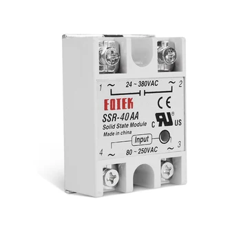 10PCSSSR ssd Modul Relé AC na AC SSR-25AA 25A Vstup AC 24-380V AC Výstup Vysokej Kvality Pre Regulátor Teploty