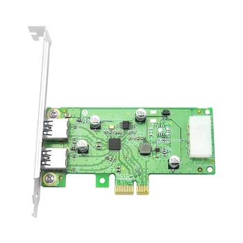 Desktop USB3.0 Rozširujúca Karta PCIe 2 Porte USB3.0 Typ-Podpora Digitálny Fotoaparát, Tlačiarne A Periférne Skladovanie
