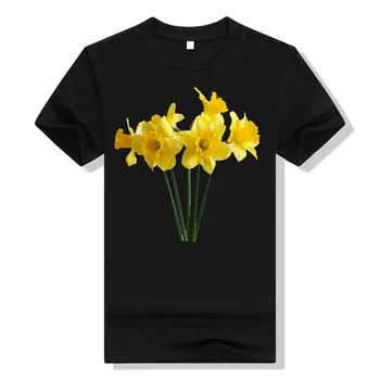 Pánske a dámske letné bežné krátke rukávy zábava priedušná kolo krku kvety tlač-krátke rukávy T-shirt topy