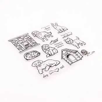 17.5x15cm Pet Waterloo Transparentné Silikónové Gumy Jasné Známky karikatúra Scrapbooking/DIY Veľkonočné detské hračky album