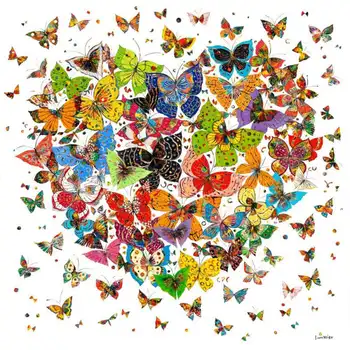 V tvare srdca/Butterfly plnej srdci diamant maľovanie, pre domáce dekorácie obývacia dekor/ ako darček k narodeninám 2018 nový dizajn
