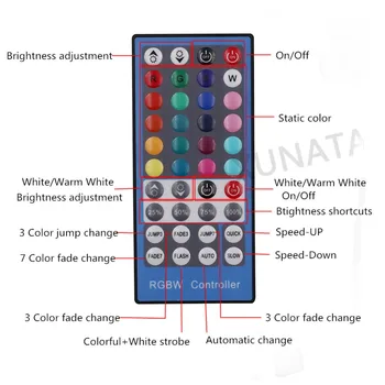 RGBW RGBWW DC12-24V 40 Kľúč 5Pin IR Diaľkové ovládanie pre 5050 LED Pixelov Pásy/Panel Svetlo / Stropná Lampa