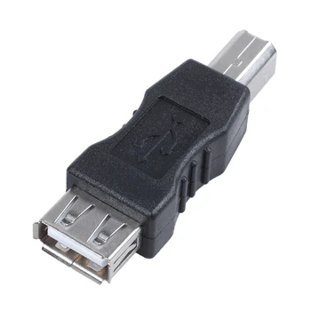 Tlačiareň USB adaptér typ ženy - typ B samec black silver tone