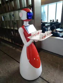 Reštaurácia a bar inteligentný robot,použitie pre hotel , výstava na dodávky potravín ,zákona ako čašník