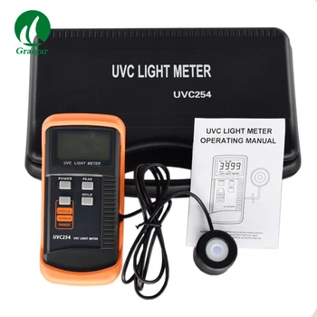 UVC254 ULTRAFIALOVÉ Svetlo Meter Meranie UV Žiarenie Radiometer Rozlíšenie pomer: 1uW/cm2